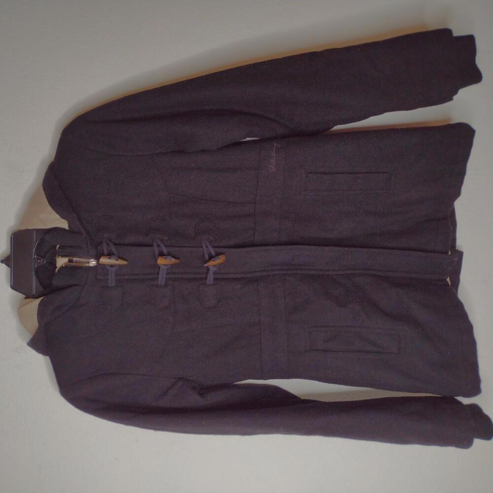 Preloved Billabong Women's Black/Hooded Coat Size Large
